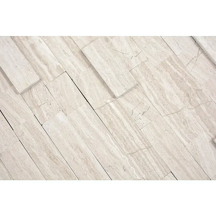 Zelfklevend mozaïek SAM 4NM02 - 30 x 27,5 cm, Natuursteen, Beige - Close-up