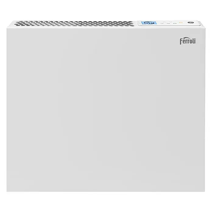 Ferroli Emisor térmico seco Napoli - 1.000 W, Blanco, 85 x 550 x 450 mm - Vista frontal