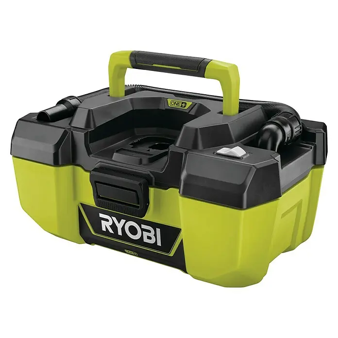 Ryobi ONE+ Akku-Trockensauger R18PV-0 - 18 V, Li-Ionen, Ohne Akku - Diagonale Ansicht