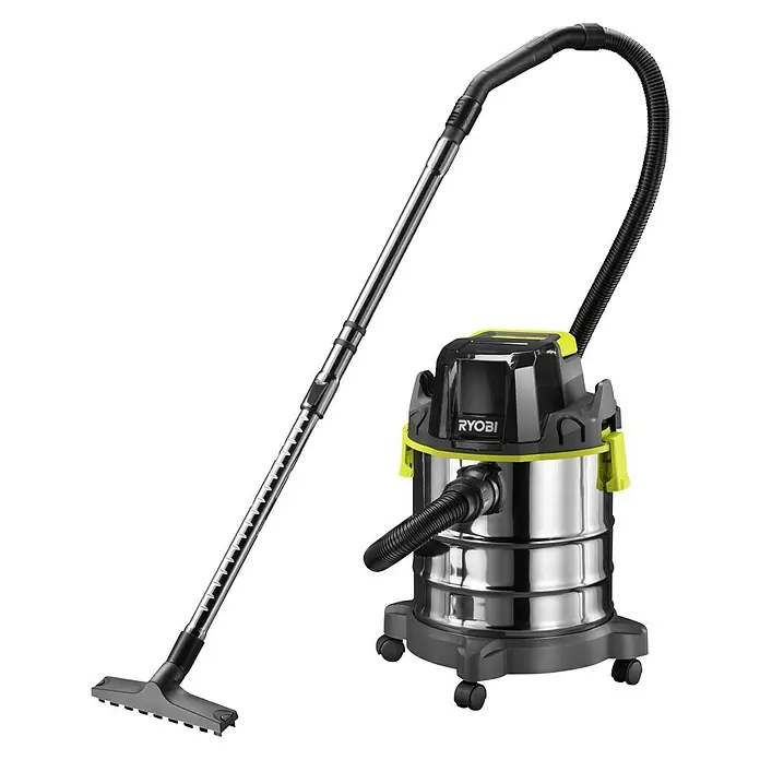 Ryobi ONE+ Aspirador en seco y húmedo de batería R18WDV-0 - 18 V, Sin batería, 18 l - Vista angular