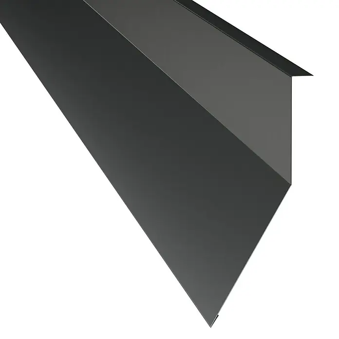 Probau Kappleiste - Schwarz, 100 x 11 cm, Stahl - Detailaufnahme