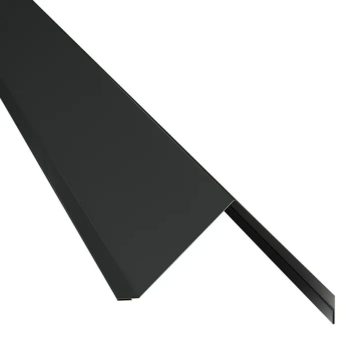 Probau Kantenwinkel - Schwarz, 100 x 10 cm, Stahl - Detailaufnahme