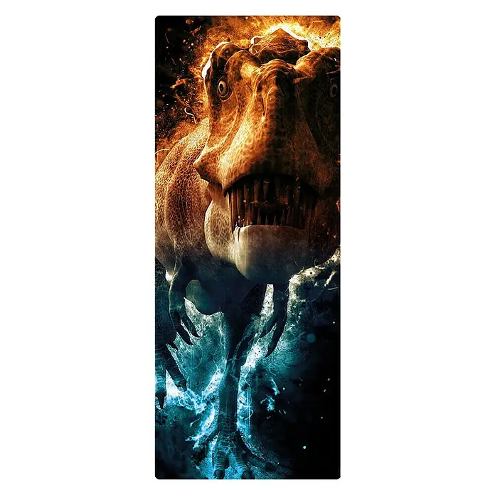 SanDesign Handmuster - 17,5 cm x 7 cm x 3 mm, Dino T-Rex - Draufsicht