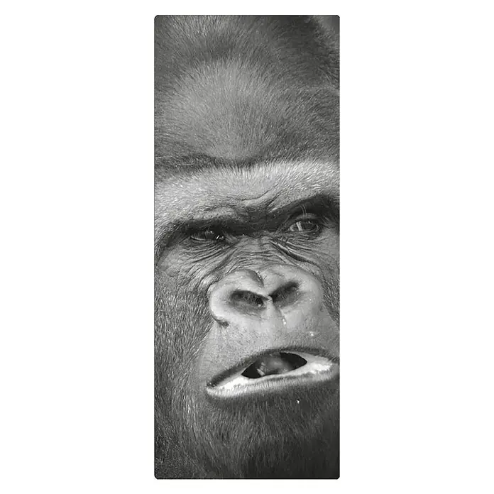 SanDesign Handmuster - 17,5 cm x 7 cm x 3 mm, Scary Monkey - Draufsicht