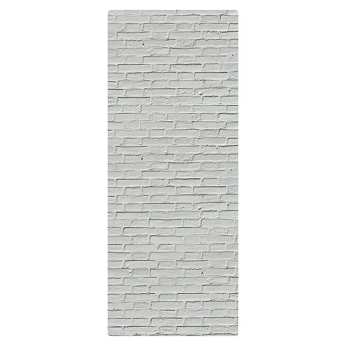SanDesign Handmuster - 17,5 cm x 7 cm x 3 mm, White Brick Wall - Draufsicht