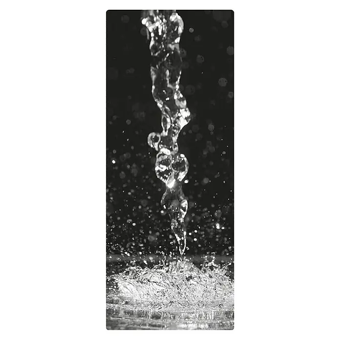 SanDesign Handmuster Waterdrops - 17,5 cm x 7 cm x 8 mm, Wasser - Draufsicht