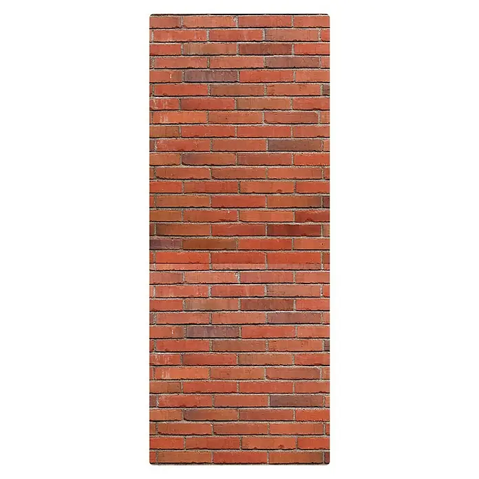 SanDesign Handmuster - 17,5 cm x 7 cm x 3 mm, Carmine Brick Wall - Draufsicht