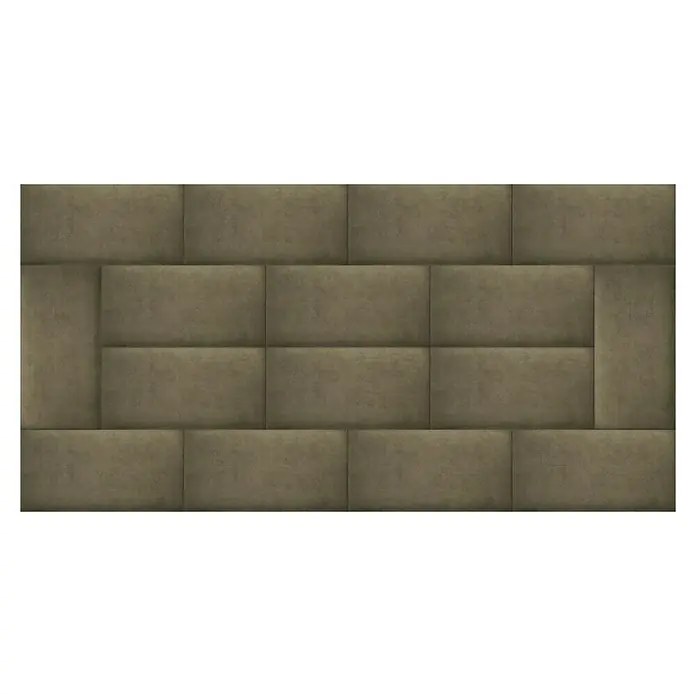Fllow Deko-Wandpolster Velvet - Taupe, 60 x 30 cm - Draufsicht