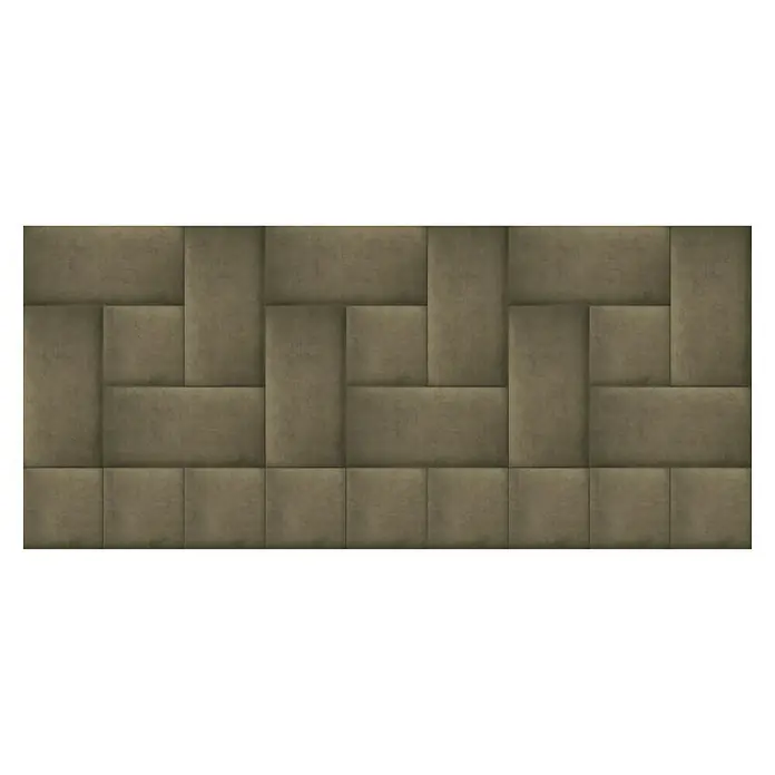 Fllow Deko-Wandpolster Velvet - Taupe, 30 x 30 cm - Draufsicht