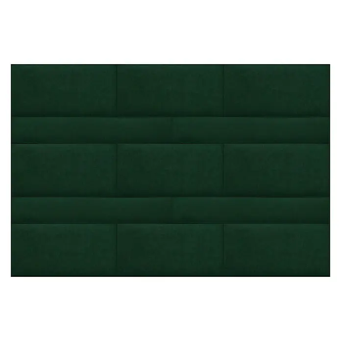 Fllow Deko-Wandpolster Velvet - Grün, 90 x 15 cm - Draufsicht