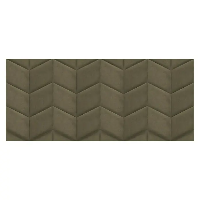 Fllow Deko-Wandpolster Velvet - Taupe, 45 x 30 cm, Ausführung: Rechts - Draufsicht
