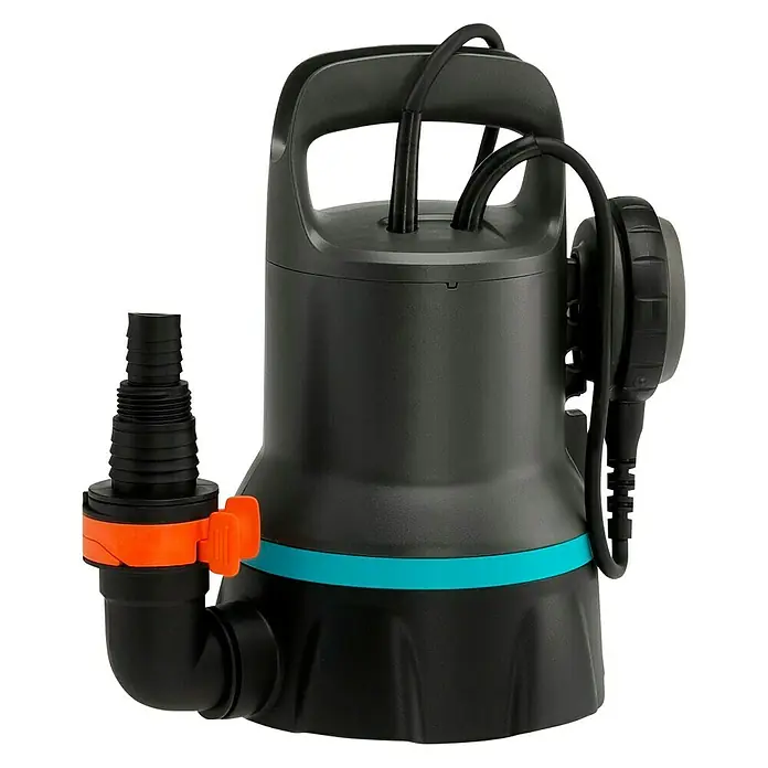 Gardena Klarwasser-Tauchpumpe 9000 - 300 W, Max. Fördermenge: 9.000 l/h - Linke Seitenansicht