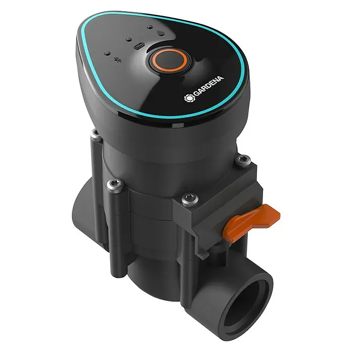 Gardena Bewässerungsventil 9 V Bluetooth® - Größe Anschluss: 1″ - Diagonale Ansicht