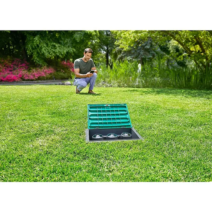 Gardena Bewässerungsventil 9 V Bluetooth® - Größe Anschluss: 1″ - Anwendungsbeispiel