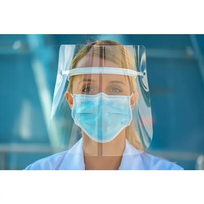 Zaštita za lice SloShield V-1000 - Univerzalno - Proizvod u upotrebi