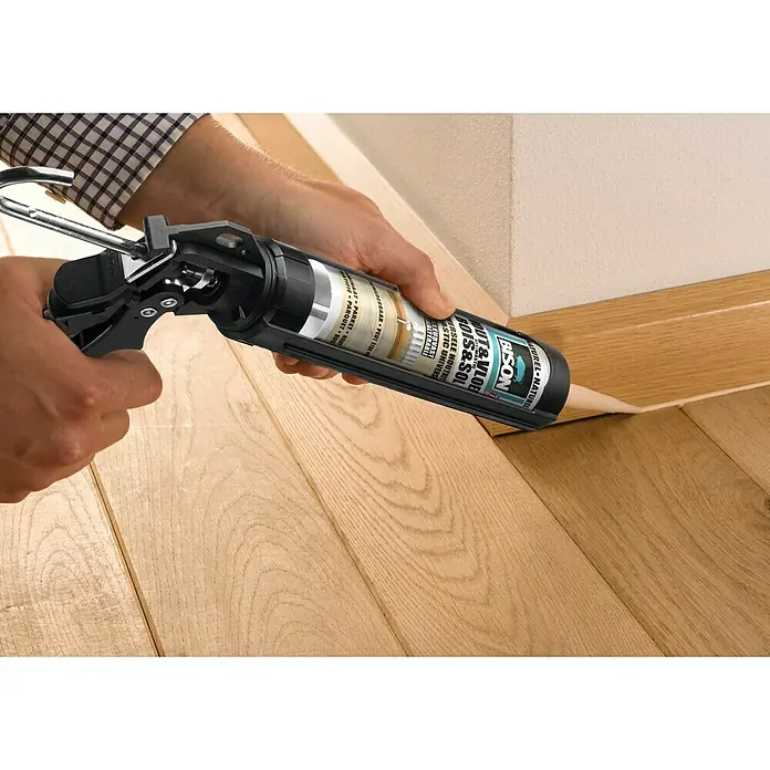 Bison Parket-voegenkit Hout&Vloer Naturel - 300 ml - Toepassingsvoorbeeld