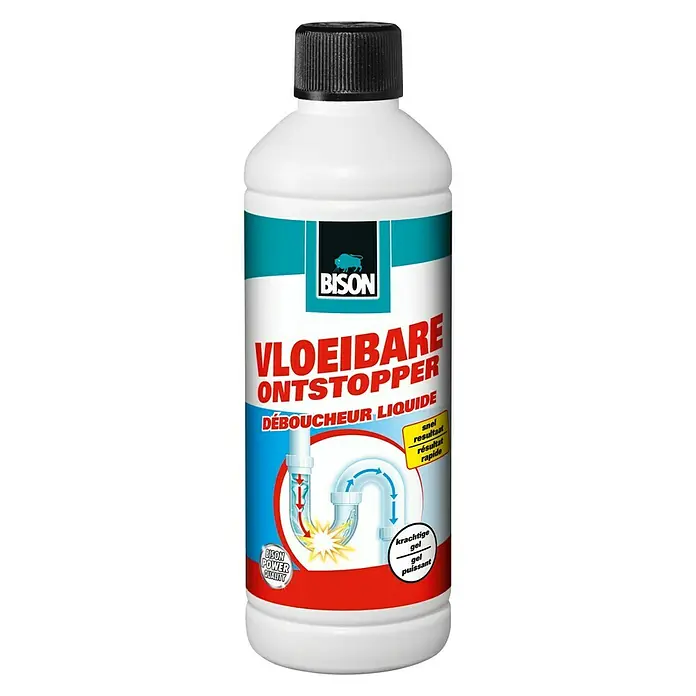 Bison Ontstopper Vloeibaar - 500 ml, Fles - Vooraanzicht