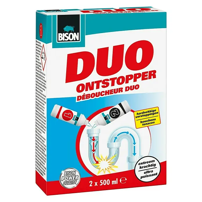 Bison Ontstopper Duo - 1 l, Fles - Vooraanzicht