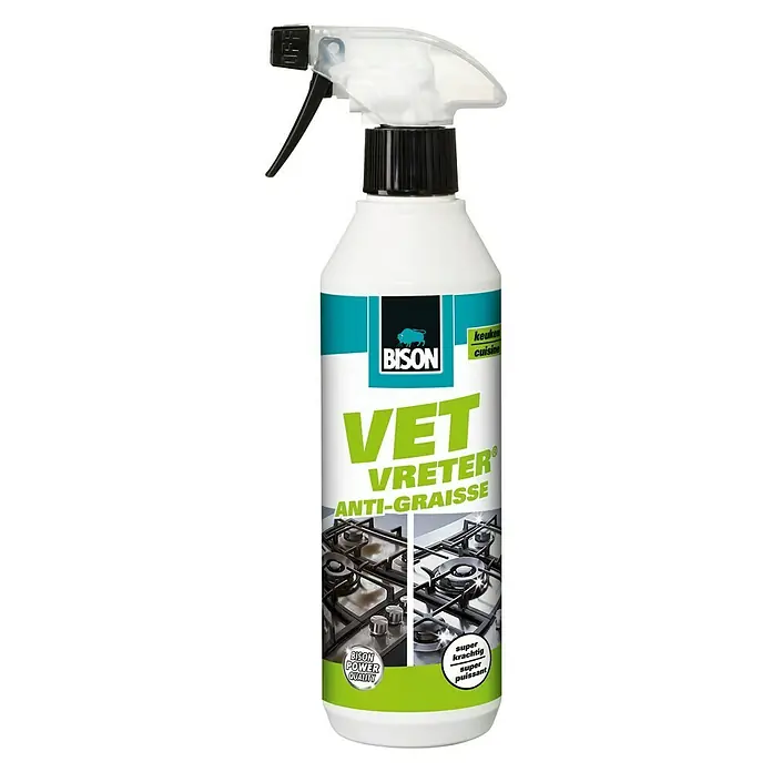 Bison Vetvreter Keukenontvetter - 500 ml, Fles met sproeikop - Vooraanzicht