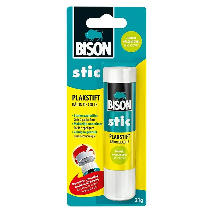 Bison Plakstift Stic - 21 g - Zicht van beneden
