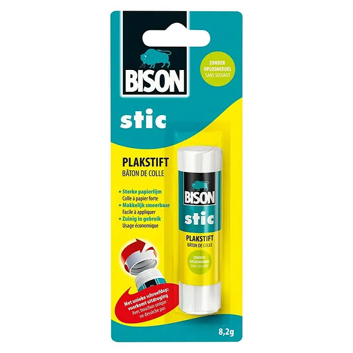 Bison Plakstift Stic - 8,2 g - Zicht van beneden