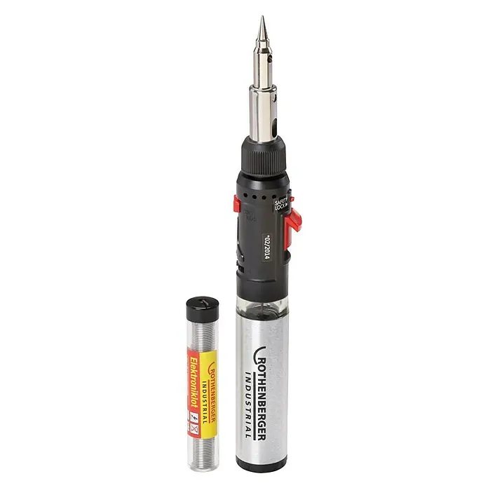 Rothenberger Industrial Gaslötkolben-Set Hot Pen Piezo - Arbeitstemperatur Lötkolben: 450 °C, Piezo-Zündung - Vorderansicht