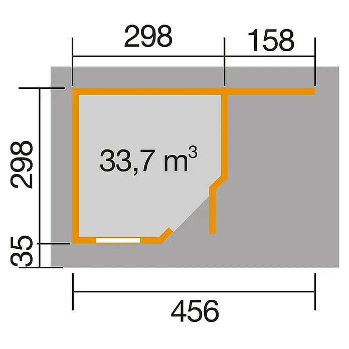 Weka Gartenhaus Designhaus 213 A+ - B x T: 500 x 339 cm, Holz, 13,039 m², Wandstärke: 28 mm, Anthrazit/Weiß