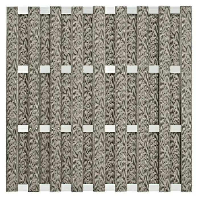 Sichtschutzelement Madrid - 180 x 180 cm, Grau - Vorderansicht