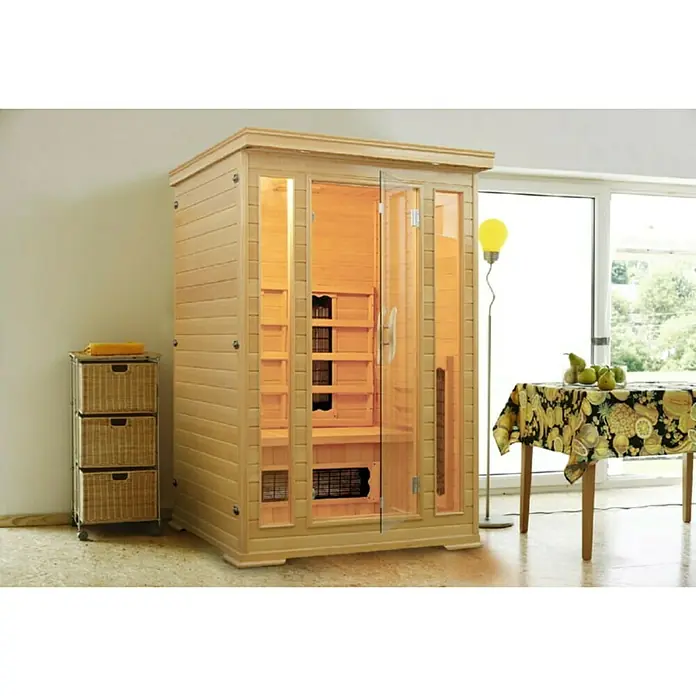 Sanotechnik Infracrvena sauna Carmen - 1.750 W, 5 keramičkih grijalica, 116 x 124 x 190 cm - Živopisni prikaz