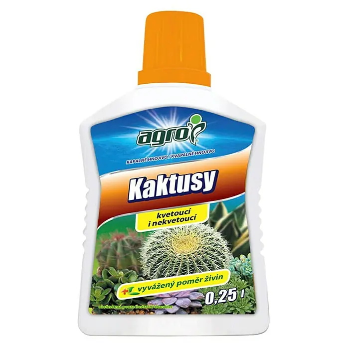 Agro Tekuće gnojivo za kaktuse i sukulente - 250 ml - Pogled sprijeda