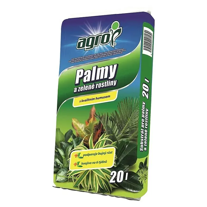 Agro Zemlja za zelene biljke i palme - 20 l - Dijagonalni pogled