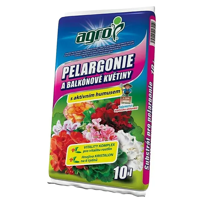 Agro Zemlja za balkonsko cvijeće - 10 l - Dijagonalni pogled