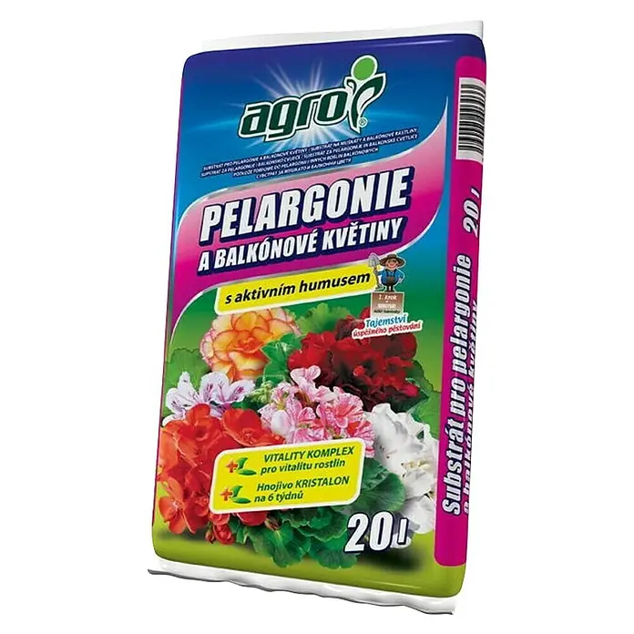 Agro Zemlja za balkonsko cvijeće - 20 l - Dijagonalni pogled