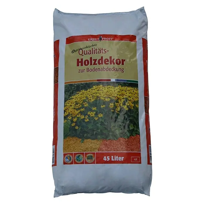 Blumi Ukrasna kora od drveta - 45 l, Crvene boje - Pogled sprijeda