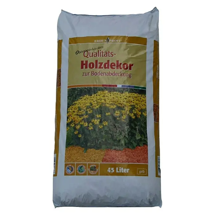 Blumi Ukrasna kora od drveta - 45 l, Žute boje - Pogled sprijeda