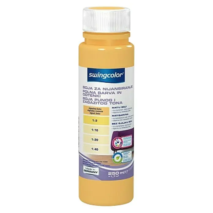 swingcolor Boja za nijansiranje - 250 ml, Signalno žute boje - Pogled sprijeda