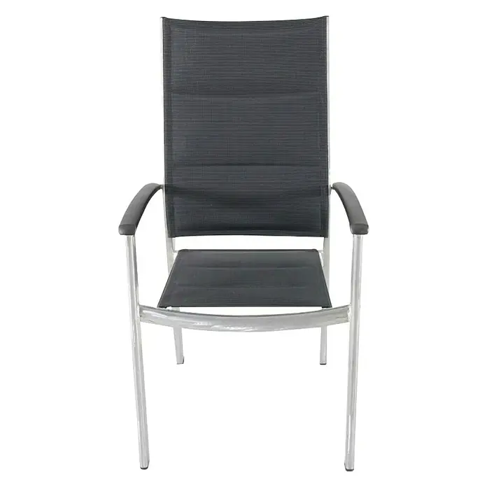 Vrtna stolica Maja - D x Š x V: 67 x 60 x 104 cm, Antracit - Pogled sprijeda