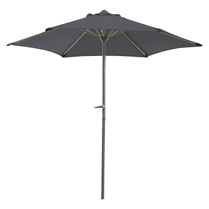 Sunfun Suncobran za terasu Trentino II - Antracit, Promjer: 200 cm - Pogled sprijeda