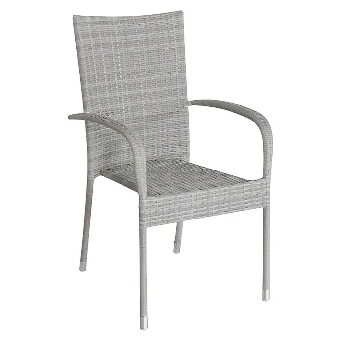 Sunfun Tampa Vrtna stolica - Širina: 56 cm, Sive boje - Dijagonalni pogled