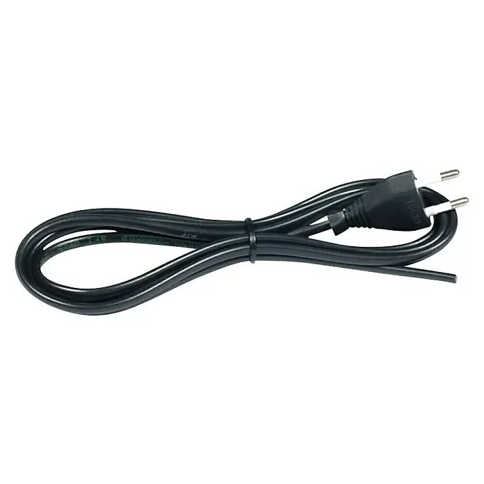 Commel Priključni kabel - Crne boje, 2 m - Pogled odozgo