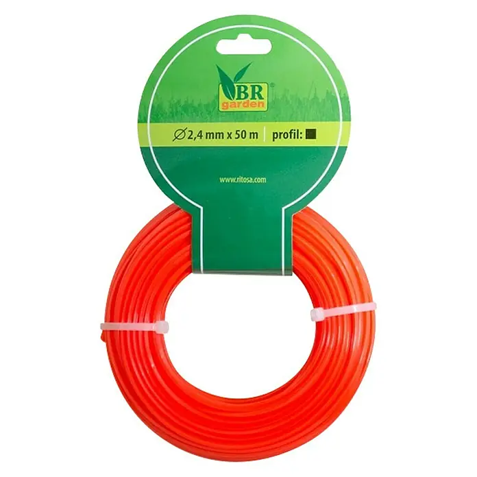 BR Garden Zamjenska nit za košnju trave - Debljina niti: 2,4 mm - Pogled odozgo
