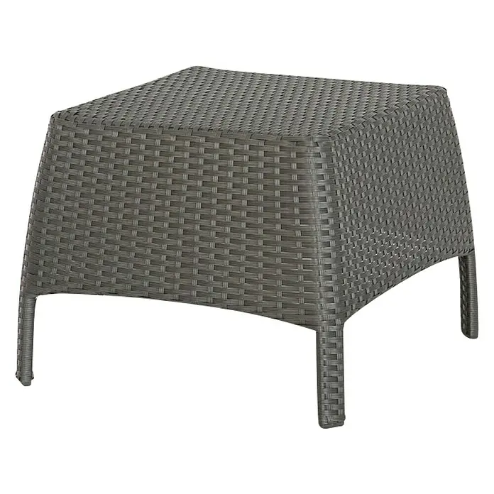 Sunfun Neila Vrtni drveni stolić - D x Š: 55 x 55 cm, Antracit - Dijagonalni pogled