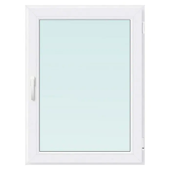 PVC prozor bez kvake - Š x V: 60 x 80 cm, DIN desno, Bijele boje - Pogled sprijeda