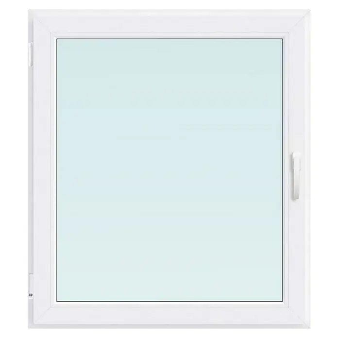 PVC prozor bez kvake - Š x V: 80 x 90 cm, DIN lijevo, Bijele boje - Pogled sprijeda