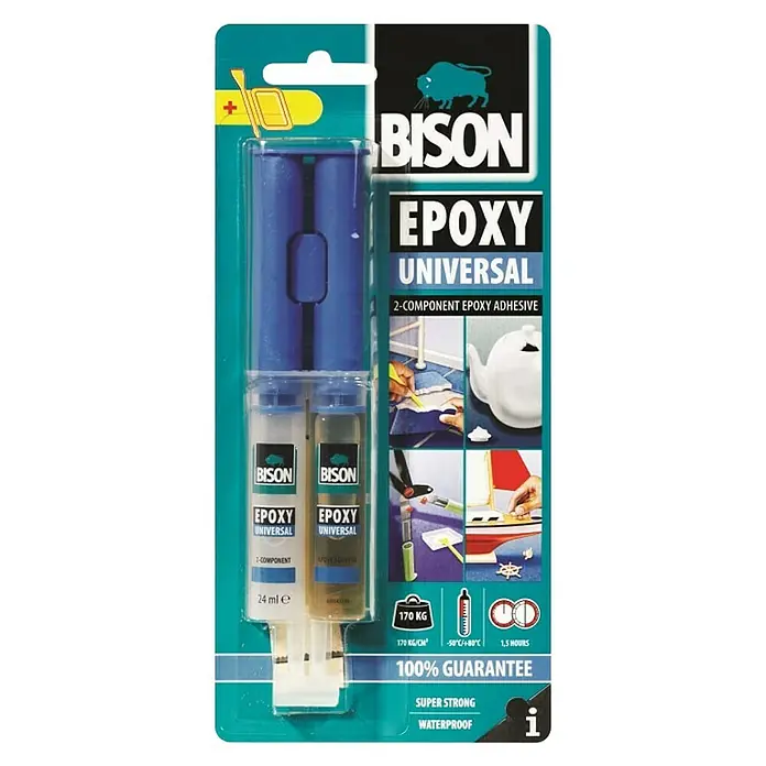 Bison Dvokomponentno ljepilo Epoxy Universal - 24 ml - Pogled sprijeda