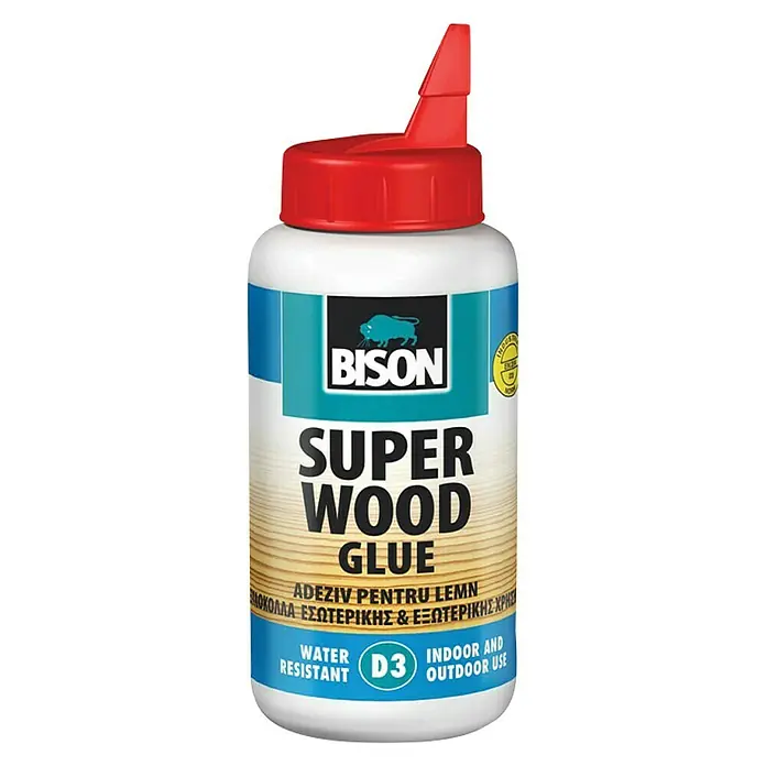 Bison Ljepilo za drvo Superwood D3 - 750 g, Boca - Pogled sprijeda