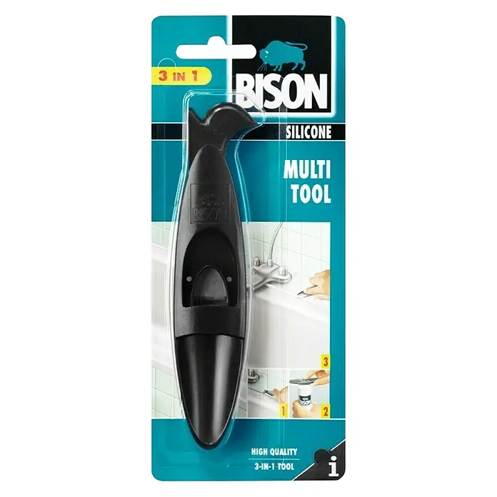 Bison Multifunctioneel mes Multi-Tool - Zwart - Vooraanzicht