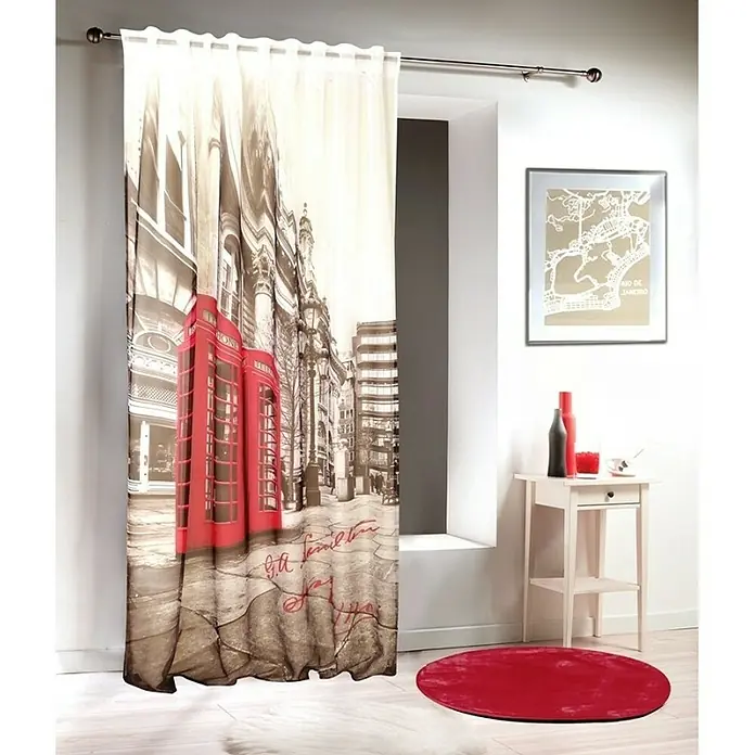 Ukrasna zavjesa London - 140 x 255 cm, Više boja - Živopisni prikaz