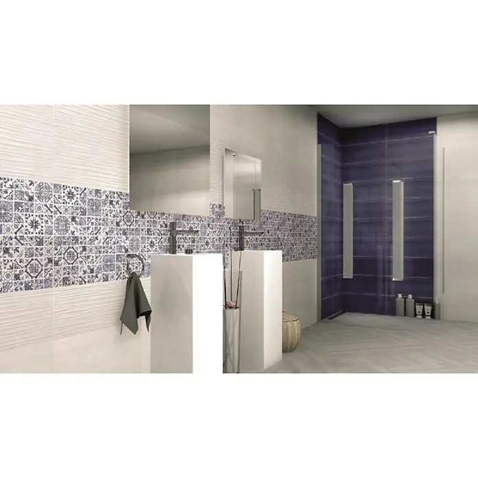 Gorenje Keramika Zidna pločica Blossom - 60 x 25 cm, Plave boje, Sjaj - Živopisni prikaz