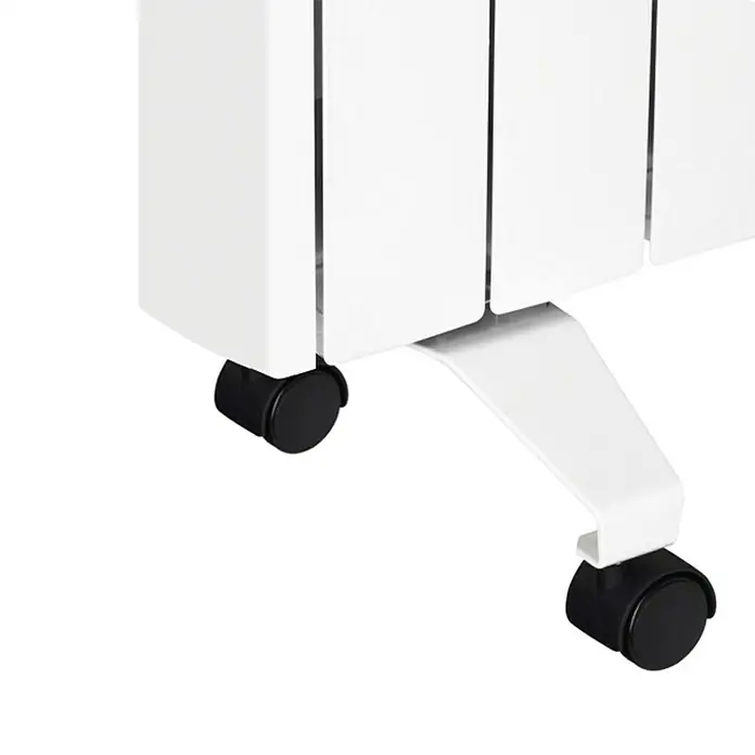 Set de ruedas para emisores - Blanco, Acero - Primer plano